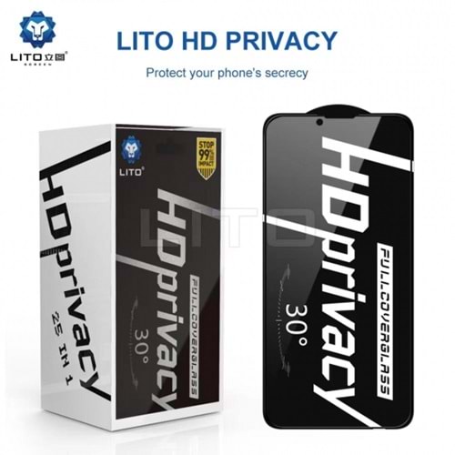 LİTO HD+ iPhone 11/Xr Privacy Ekran Koruyucu