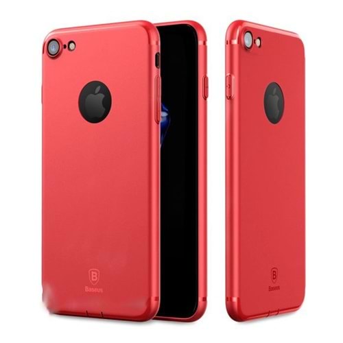 Baseus Simple serisi Kılıf(Solid color) iPhone 7/8 Kırmızı