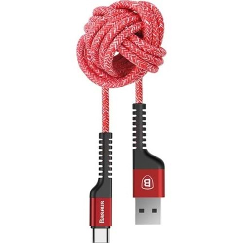 Baseus Confidant Kırılmaz Kablo Type-C 2,4A 1M Kırmızı