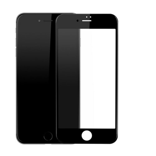 Baseus Silk-Screen 3D Arc temperli cam Film iPhone 7/8 Siyah