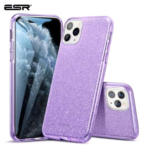 ESR iPhone 11 Pro Kılıf, Makeup Glitter,Purple