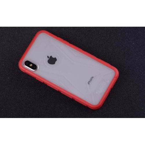 Lito iPhone X / XS Kılıf Darbe Önleyici Kılıf Kırmızı