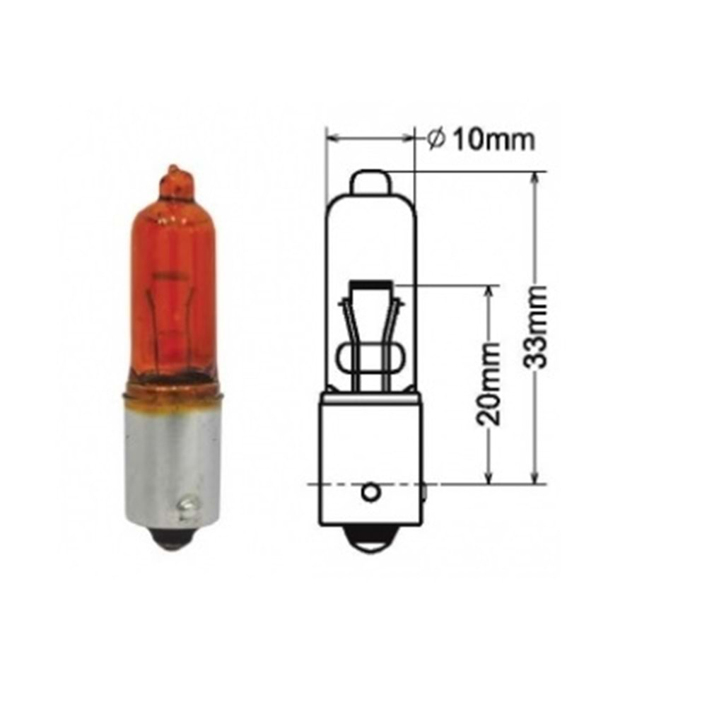 ( 12V ) 53 - 21W - ( Y.M. OPEL ASTRA ÇAMURLUK SİNYAL ) ( SARI )