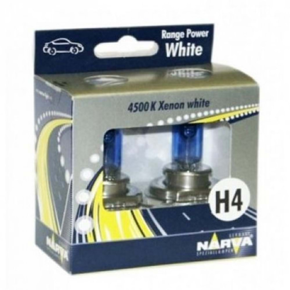 ( 12V ) H4 100/90 W ( P43T ) ( 4500 CAL. ) ( BEYAZ ) ( SET )