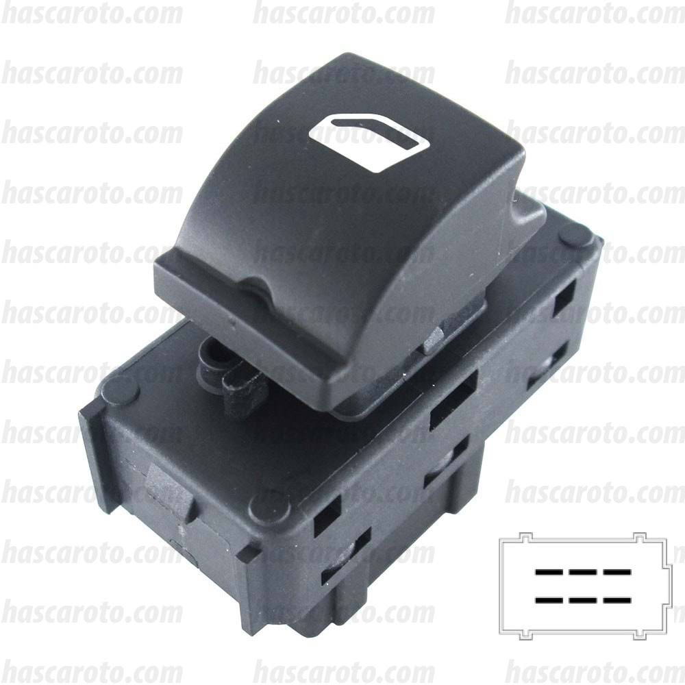 PEUGEOT 301 ( SİYAH TABANLI ) ( SAĞ ) ( 6 FİŞ )