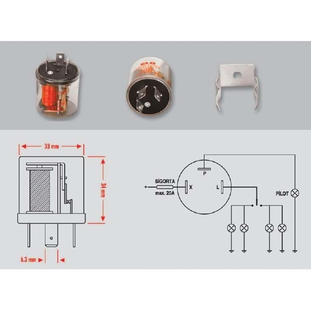 ( 24V ) ( 3 UÇLU ) ELOKTROMEKANİK