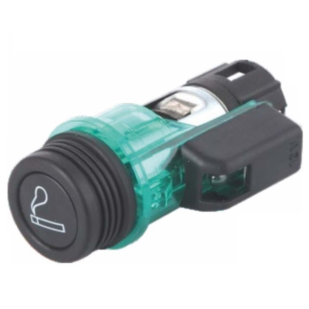 ( 12V ) SLX Y.M. / TEMPRA SOKETLİ ( 3 FİŞLİ ) ( YEŞİL )