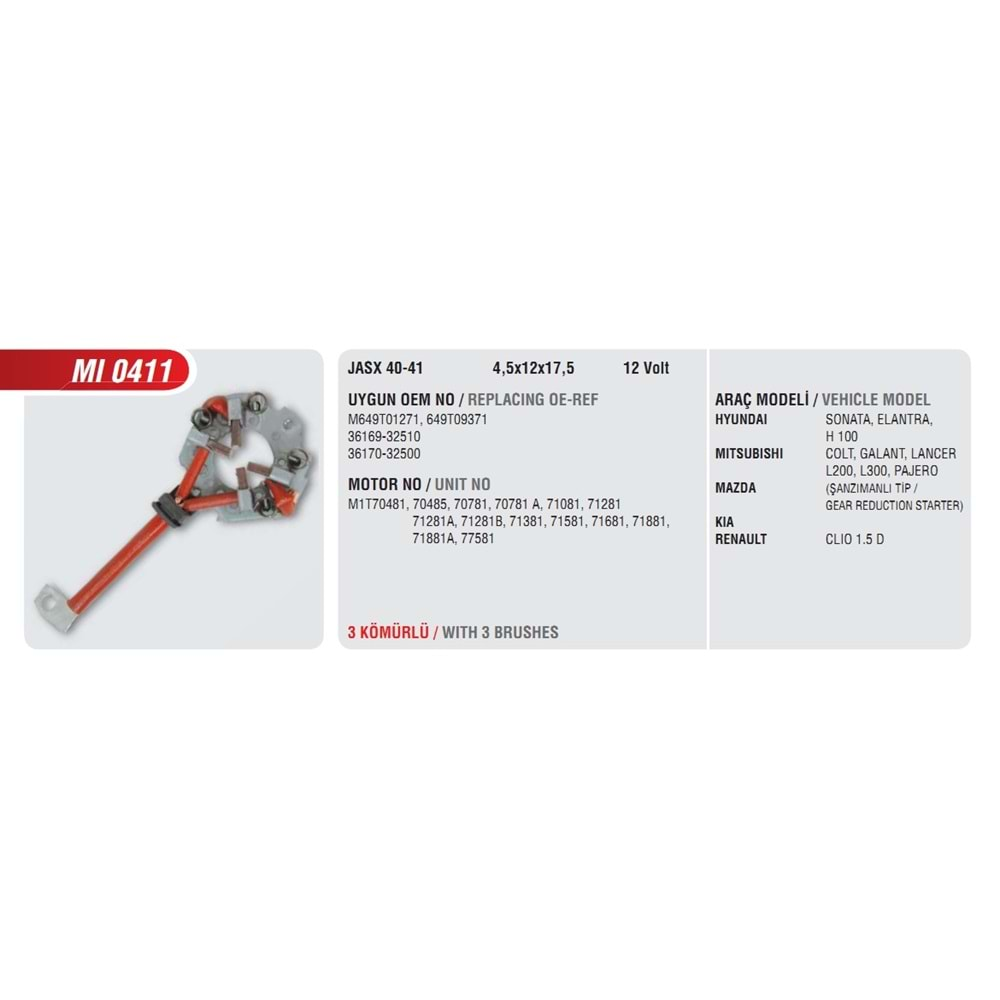 ( 12V ) RENAULT MEGAN II - HYUNDAI - MITSUBISHI - OPEL