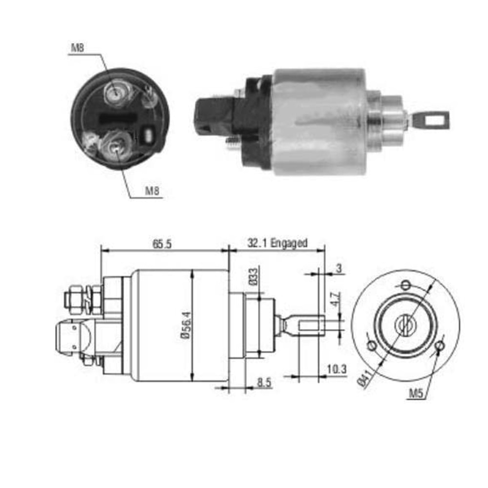 ( 12V ) VW TRANSPORTER - GOLF / AUDI A3 / SEAT ( KARE SOKETLI )