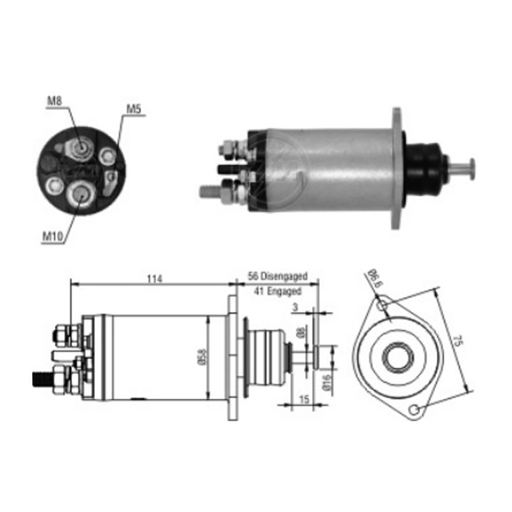 ( 24V ) 29MT MERCEDES AXOR - ATEGO ( 2 KULAK ) ( 57 mm Piston )