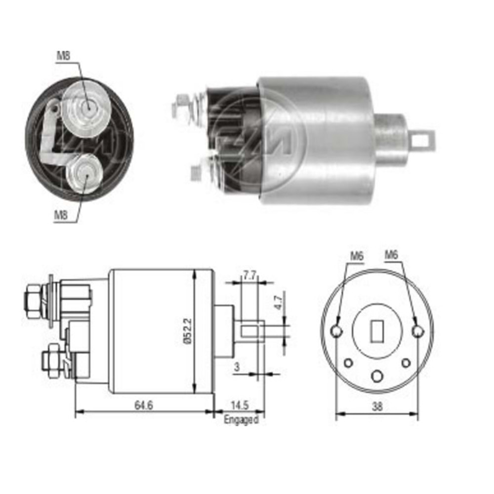 ( 12V ) MITSUBISHI, HYUNDAI ( YAN FİŞ )