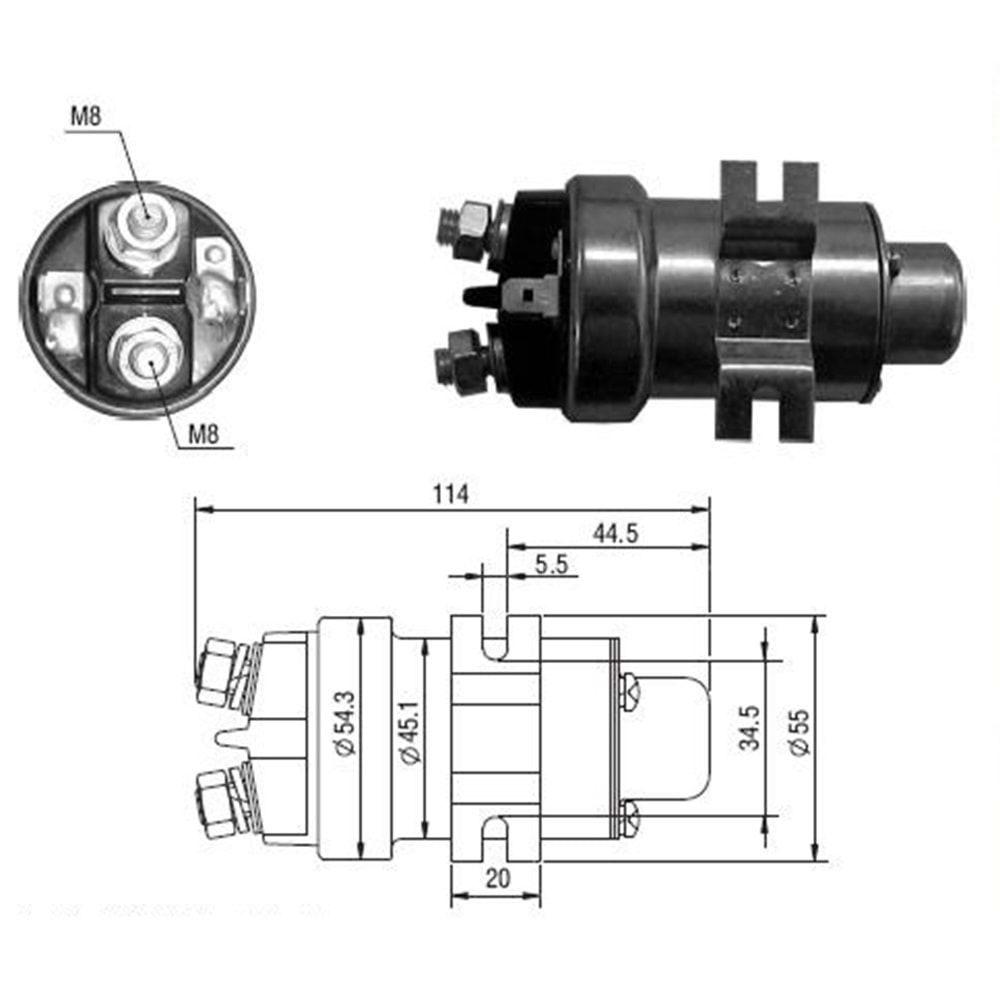 ( 24V ) UNIVERSAL TIP ARA OTOMATIK ( 200 Amp. )