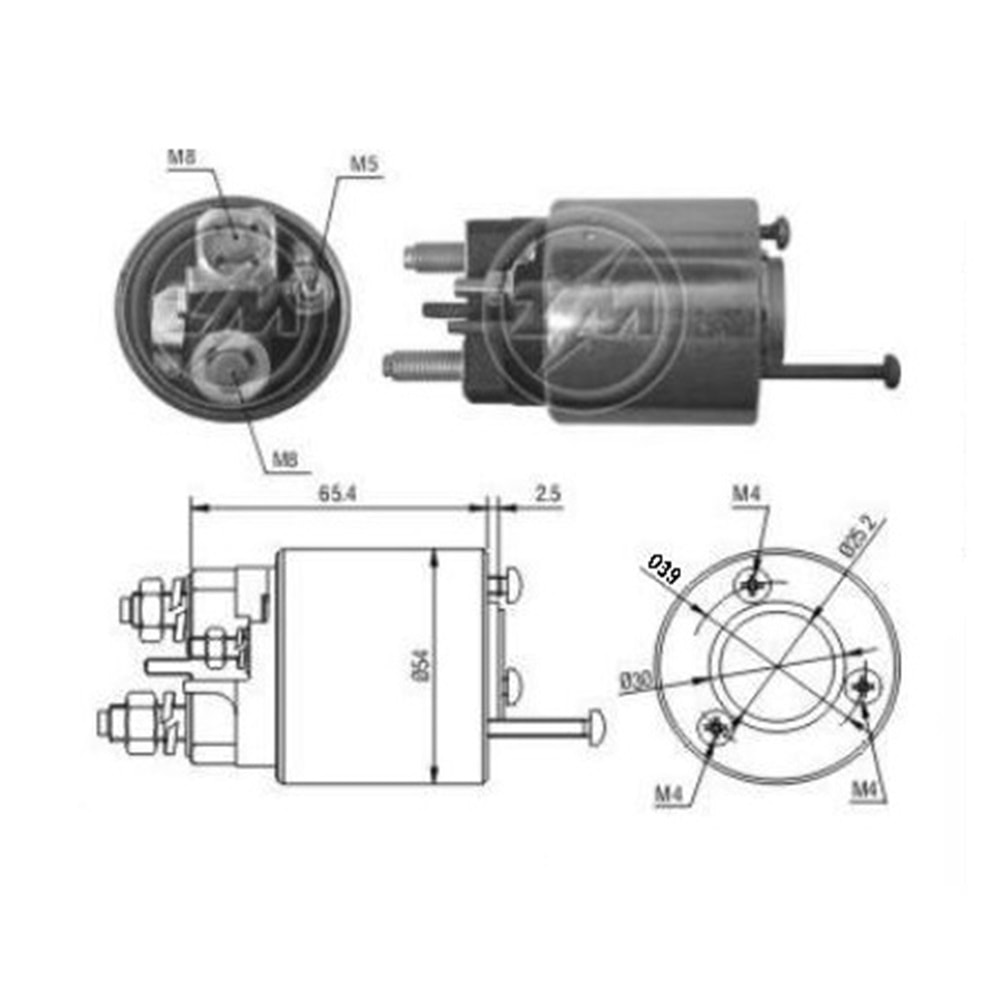 ( 12V ) CITROEN JUMPER - PEUGEOT BOXER 306-405-406 ( CİVATALI )