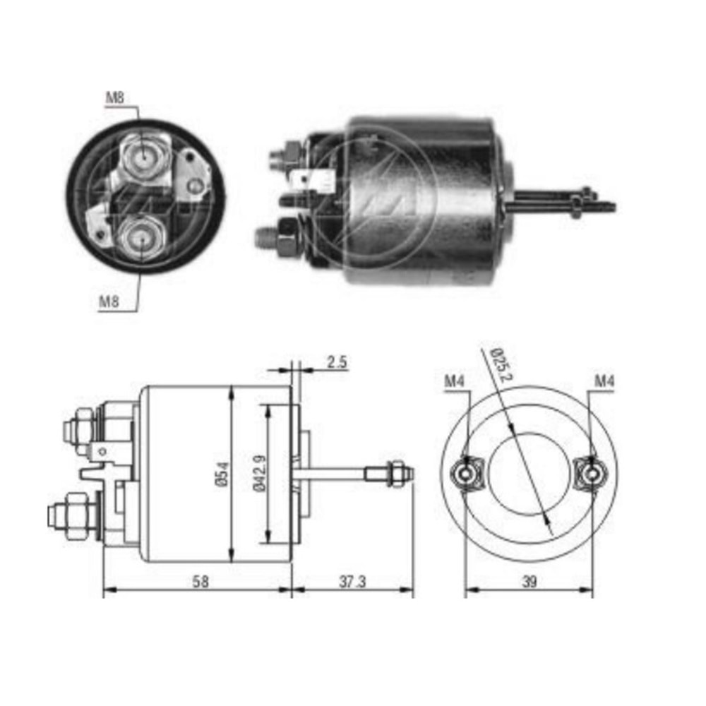 ( 12V ) RENAULT 9 / MASTER / R18 / SAFRANE / TRAFFIC / VOLVO / CITROE