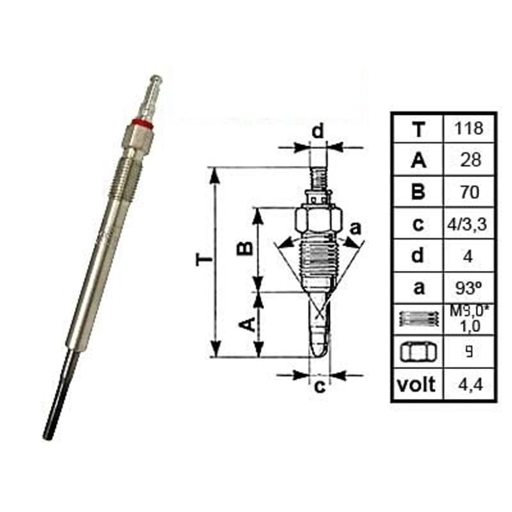 (4,4 Volt ) FIAT, OPEL, LANCI, VAUXHALL, CITROEN, PEUGEOT, ALFA ROMEO