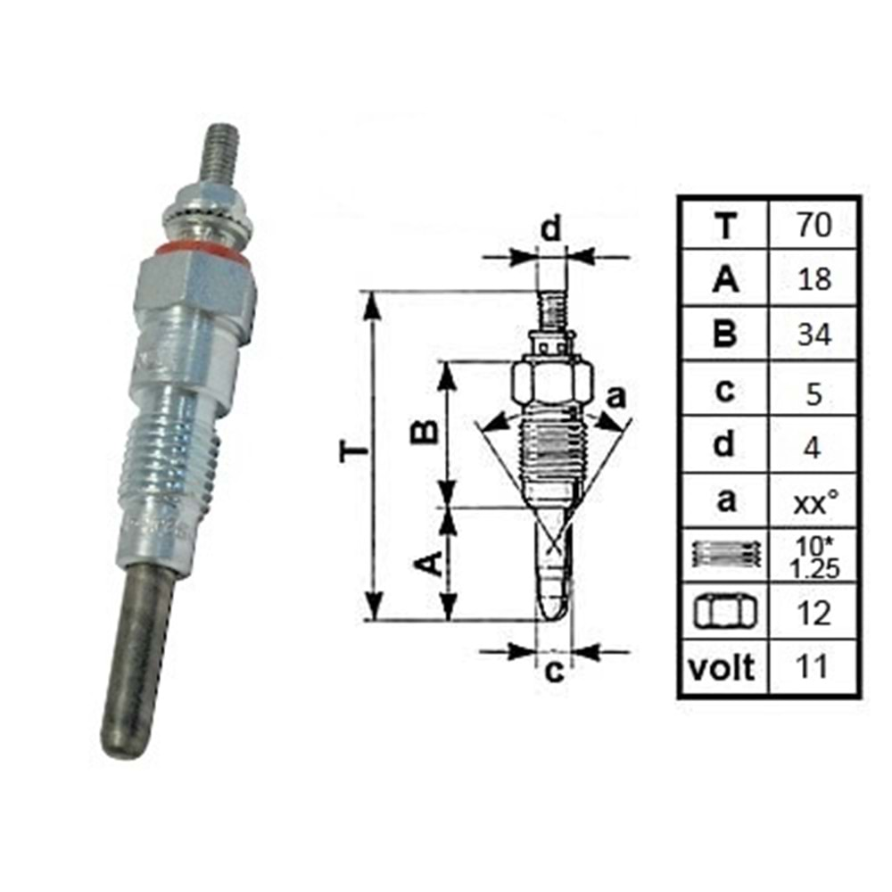 ( 12V ) NİSSAN PİKAP / KOMATSU FORKLİFT FD30 / YANMAR