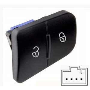 ( KAPI İC KİLİTLEME ANH. ) VW PASSAT ( 06-11) ( 4 PİN )