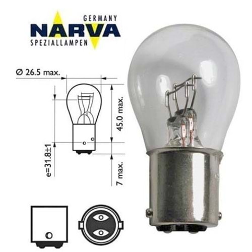 ( 12V ) 1176 21/5W ( STOP-SİNYAL )