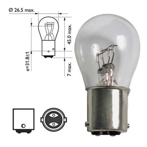 ( 12V ) 1176 21/5W ( STOP-SİNYAL )