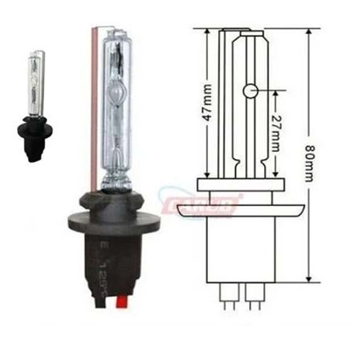 ( XENON AMPUL ) ( 12 Volt ) H27 ( 8000 CAL.) ( ADET )