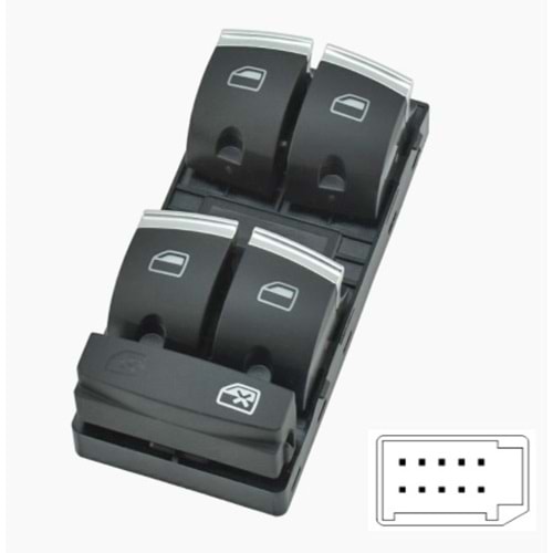 AUDI A3 ( 04-13 ) / A6 ( 05-11 ) / Q7 ( 07-14 ) ( 10 PİN ) (KISA KAVİ