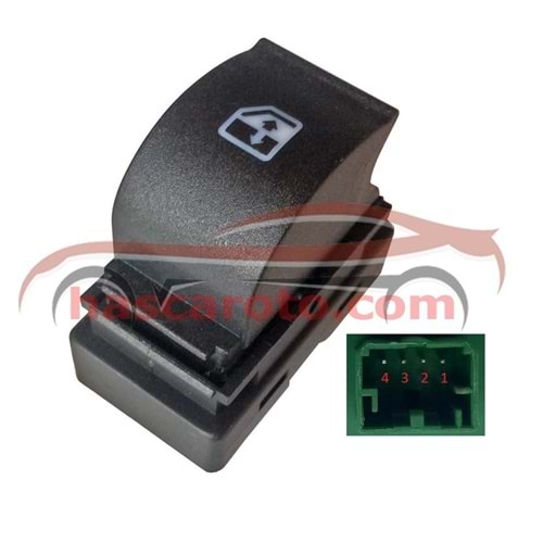 FIAT DOBLO III / DUCATO III / FIORINO ( SAĞ ) ( 4 PİN ) ( YEŞİL TABA