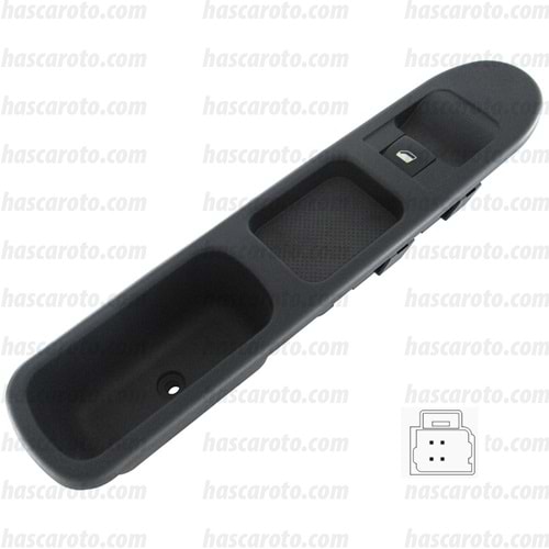 PEUGEOT 307 ( SAĞ ) ( ÇERCEVELİ ) ( 1 DELİKLİ ) ( 4 PİN )