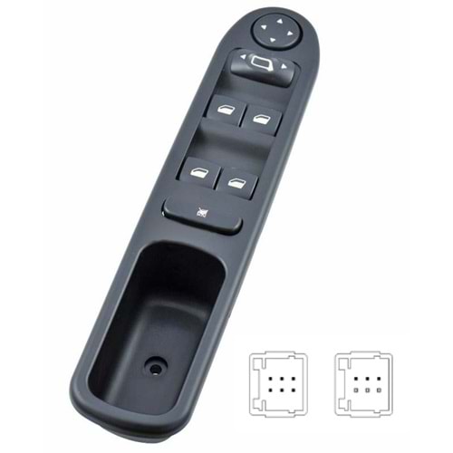 PEUGEOT 307 ( 3 + 6 PİN ) (Pinler Yatay)