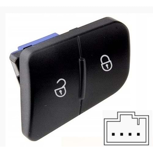 ( KAPI İC KİLİTLEME ANH. ) VW PASSAT ( 06-11) ( 4 PİN )