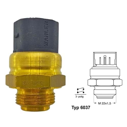 VW / WAHLER 6037 92D ( FAN MÜŞÜRÜ )