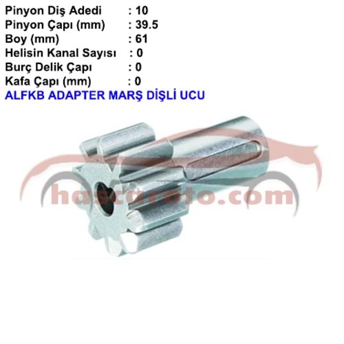 ( 10 DİŞ ) ALFKB DİŞLİ UCU
