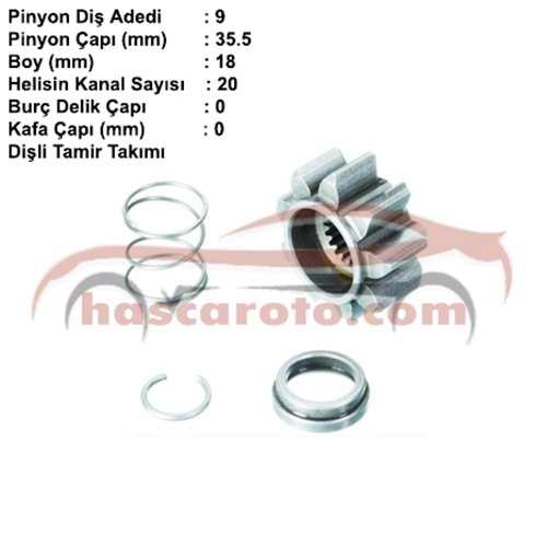 ( 09 DİŞ - 20K ) ( DİŞLİ UCU ) CANTER Y.M.