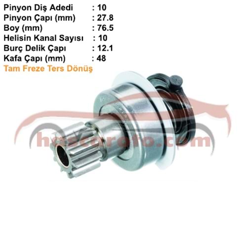 ( 10 DİŞ ) TRANSPORTER / PASSAT ( - 95 ) ( CCW )