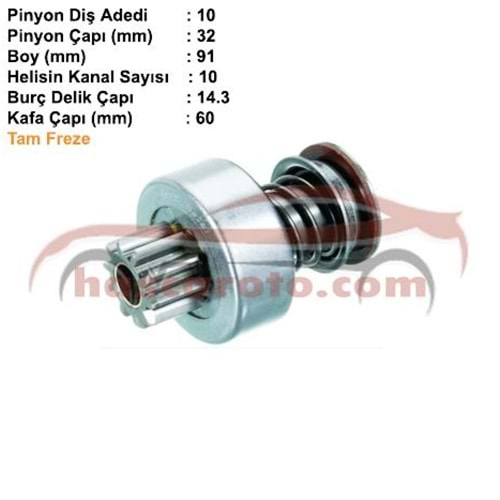 ( 10 DİŞ ) JOHN DEERE / BMC PROF. ( DIŞTAN FREZE )