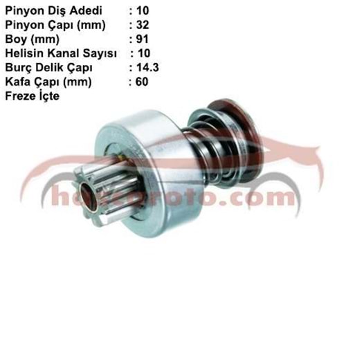 ( 10 DİŞ ) CUMMINS / FORD / JOHNDEERE / KOMATSU / BMC PROF. ( ORTADA