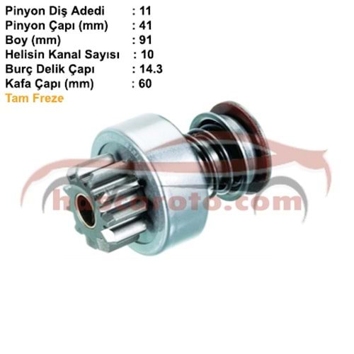( 11 DİŞ ) MAN / ŞTEYR ( DIŞTAN FREZE ) - ( MAN - AKSARAY IMALATI