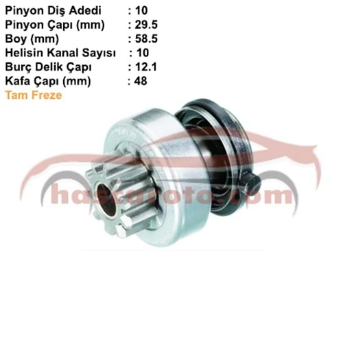 ( 10 DİŞ ) ANADOL ( KISA TİP )