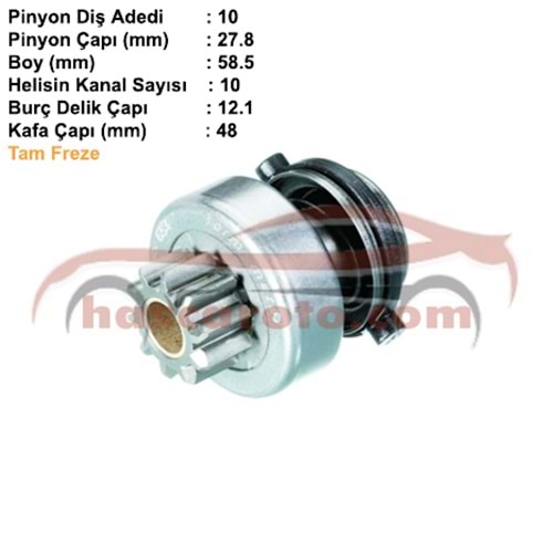 ( 10 DİŞ ) MERCEDES 190E / PEUGEOT 106 D / TİPO