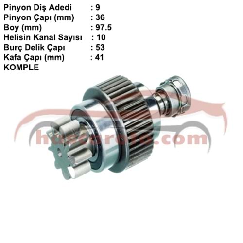 ( 9 DİŞ ) KOMATSU FORKLIFT / YANMAR / FD25, FD30, NT12, NT14 ( 3 RUL