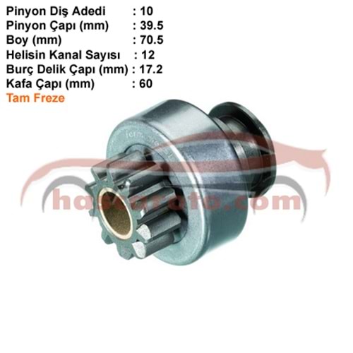 ( 10 DİŞ ) FORD / BMC ( İNCE FREZE / DİK KANAL )