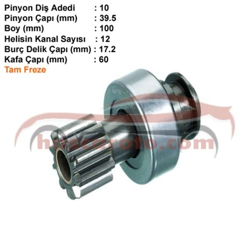 ( 10 DİŞ ) BEDFORD 3,5 TON ( YATIK FREZE )