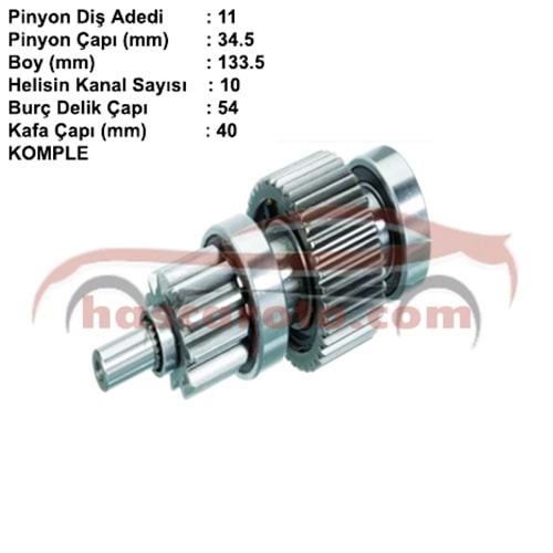 ( 11 DİŞ ) KIA BONGO