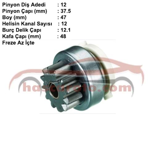 ( 12 DİŞ ) FORD RANGER ( DÜZ FREZE )