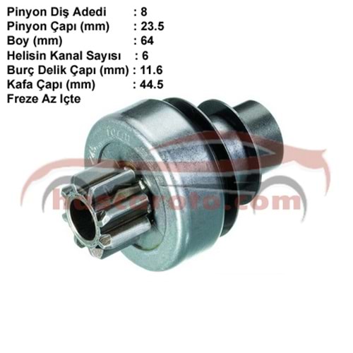 ( 8 DİŞ ) FIAT PALIO / SIENA / WEEKEND ( MAKO 863 )