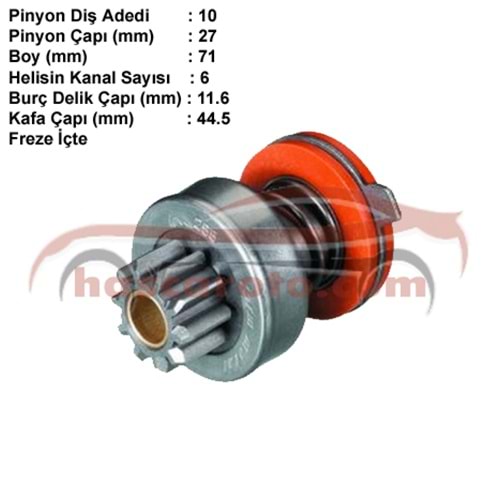 ( 10 DİŞ ) TAUNUS / P 100 / ANADOL ( MAKO 811 )