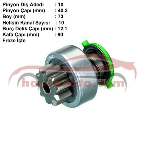 ( 10 DİŞ ) M.F. ( Y.M. ) / ERKUNT / PERKINS / AS 250 / JCB KEPÇE / N.