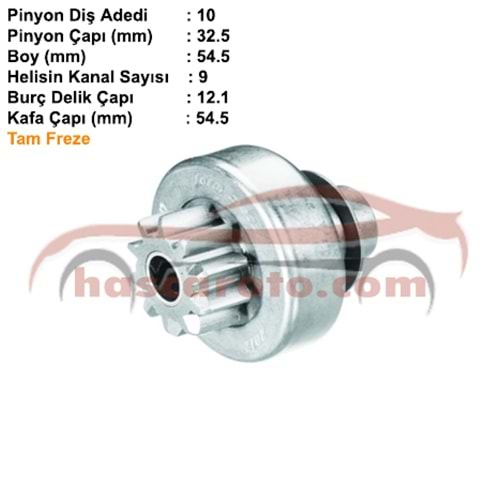 ( 10 DİŞ ) BONGO / STAREX / MOVANO / MASTER