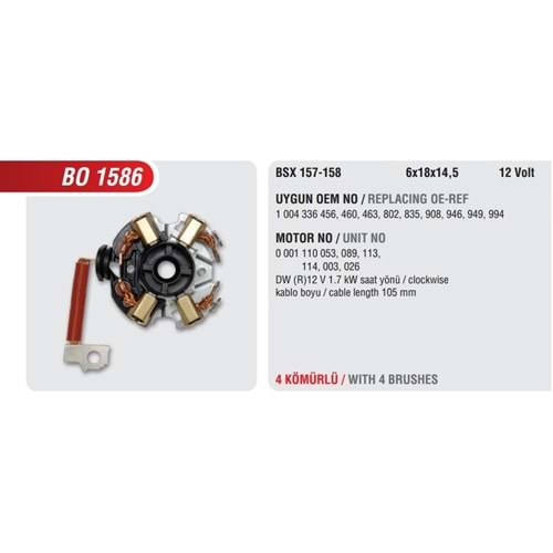 ( 12V ) VW LT35 / RENAULT CLİO 1,9D / MERCEDES 1,7