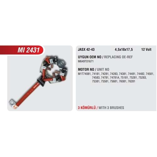 ( 12V ) CHEROKEE JEEP/ PEUGEOT / FIAT ( 4,5 *18 *17 )