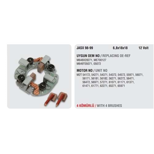 ( 12V ) MITSUBISHI L300, H100 ( E.M. ), MEGASTAR / NISSAN SKYSTAR, N